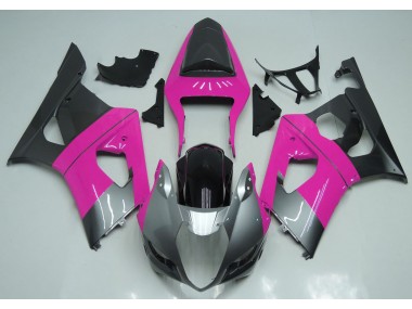 2003-2004 Rose Argenté & Noir Suzuki GSXR 1000 Carénage Moto