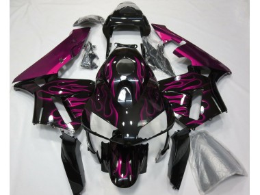 2003-2004 Rose Vif Flamme Honda CBR600RR Carénage Moto