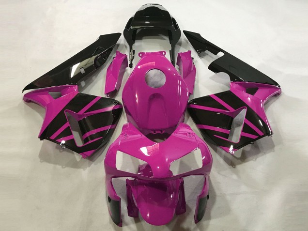 2003-2004 Rose Vif & Noir Brillant Honda CBR600RR Carénage Moto 2003-2004 Rose Vif & Noir Brillant Honda CBR600RR Carénage Moto