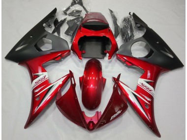 2003-2004 Rouge Blanc Yamaha R6 Carénage Moto