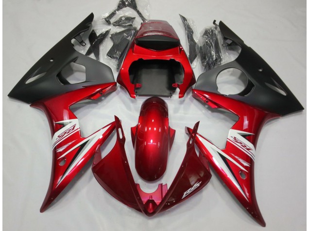 2003-2004 Rouge Blanc Yamaha R6 Carénage Moto 2003-2004 Rouge Blanc Yamaha R6 Carénage Moto