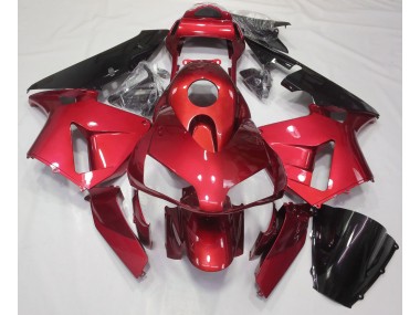 2003-2004 Rouge Bonbon Uni Honda CBR600RR Carénage Moto