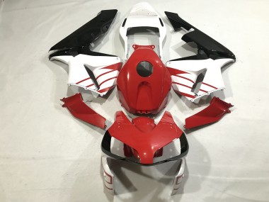 2003-2004 Rouge Brillant / Blanc Mat Honda CBR600RR Carénage Moto