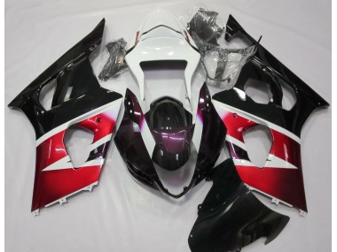 2003-2004 Rouge Brillant & Blanc Suzuki GSXR 1000 Carénage Moto