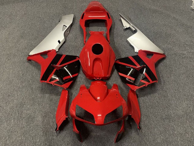 2003-2004 Rouge Noir & Argent Honda CBR600RR Carénage Moto 2003-2004 Rouge Noir & Argent Honda CBR600RR Carénage Moto