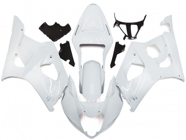 2003-2004 Style Blanc Brillant Uni Suzuki GSXR 1000 Carénage Moto 2003-2004 Style Blanc Brillant Uni Suzuki GSXR 1000 Carénage Moto