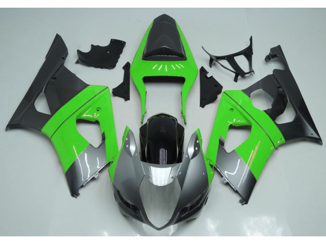 2003-2004 Vert Argent & Noir Suzuki GSXR 1000 Carénage Moto 2003-2004 Vert Argent & Noir Suzuki GSXR 1000 Carénage Moto