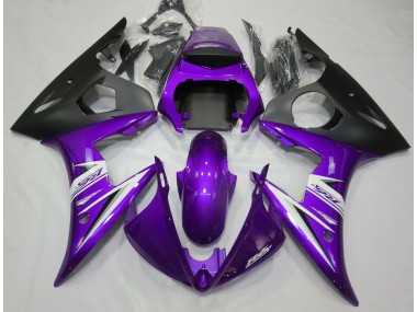 2003-2004 Violet & Blanc Yamaha R6 Carénage Moto