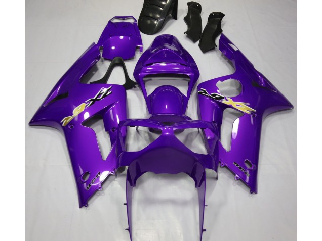 2003-2004 Violet Brillant Kawasaki ZX6R Carénage Moto 2003-2004 Violet Brillant Kawasaki ZX6R Carénage Moto
