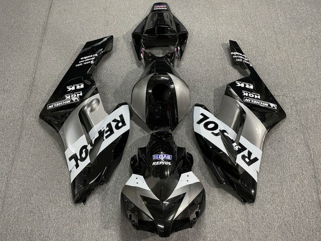 2004-2005 Argent Noir Repsol Honda CBR1000RR Carénage Moto 2004-2005 Argent Noir Repsol Honda CBR1000RR Carénage Moto