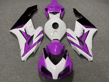 2004-2005 Blanc Violet & Noir Brillant Honda CBR1000RR Carénage Moto