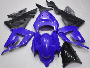 2004-2005 Bleu Perle & Noir Kawasaki ZX10R Carénage Moto