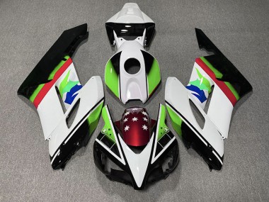 2004-2005 Drapeau Vert & Rouge Honda CBR1000RR Carénage Moto