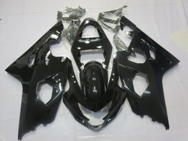 2004-2005 Noir Brillant Suzuki GSXR 600-750 Carénage Moto
