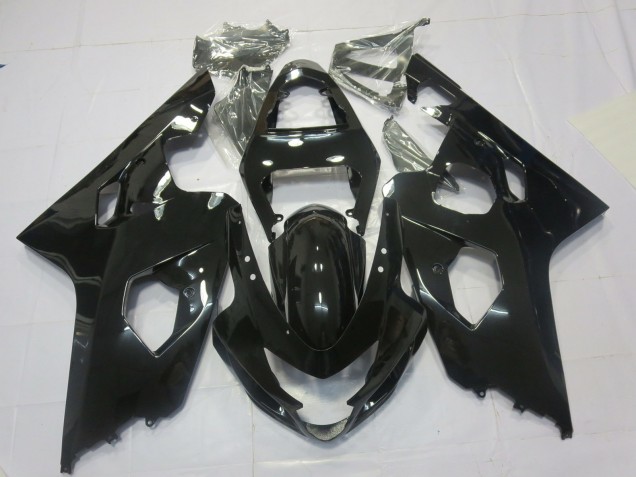 2004-2005 Noir Brillant Suzuki GSXR 600-750 Carénage Moto 2004-2005 Noir Brillant Suzuki GSXR 600-750 Carénage Moto