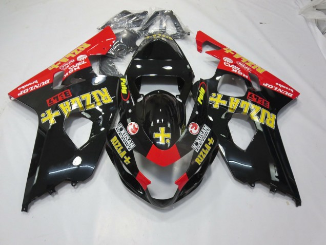 2004-2005 Noir Rizla Suzuki GSXR 600-750 Carénage Moto 2004-2005 Noir Rizla Suzuki GSXR 600-750 Carénage Moto