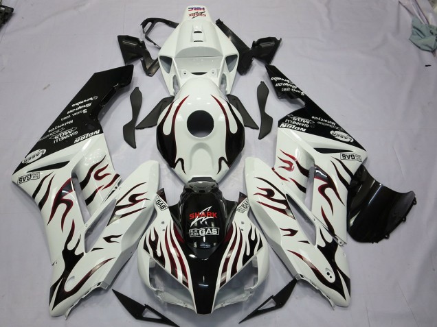 2004-2005 Noir & Rouge Flamme Honda CBR1000RR Carénage Moto 2004-2005 Noir & Rouge Flamme Honda CBR1000RR Carénage Moto