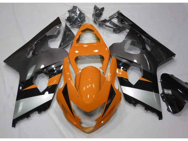 2004-2005 Orange & Argent Suzuki GSXR 600-750 Carénage Moto