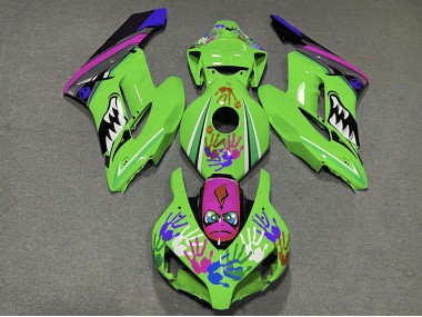 2004-2005 Requin Vert & Violet Honda CBR1000RR Carénage Moto