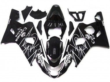 2004-2005 Style Noir Brillant Corona Suzuki GSXR 600-750 Carénage Moto