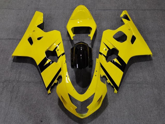 2004-2005 Style Personnalisé OEM Jaune Brillant Vibrant Suzuki GSXR 600-750 Carénage Moto