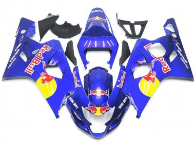 2004-2005 Style Taureau Bleu Rouge Vibrant Suzuki GSXR 600-750 Carénage Moto