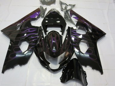 2004-2005 Violet Flamme Suzuki GSXR 600-750 Carénage Moto