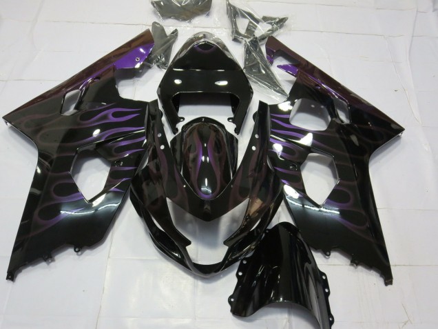 2004-2005 Violet Flamme Suzuki GSXR 600-750 Carénage Moto 2004-2005 Violet Flamme Suzuki GSXR 600-750 Carénage Moto