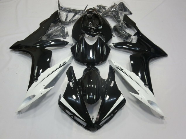 2004-2006 Blanc & Noir Yamaha R1 Carénage Moto