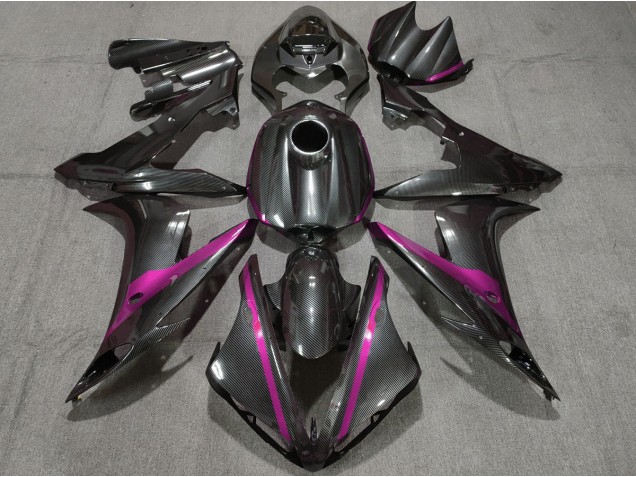 2004-2006 Fibre De Carbone Style W Rose Yamaha R1 Carénage Moto 2004-2006 Fibre De Carbone Style W Rose Yamaha R1 Carénage Moto