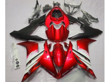 2004-2006 Rouge Vif & Blanc Yamaha R1 Carénage Moto