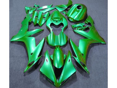 2004-2006 Vert Uni Yamaha R1 Carénage Moto