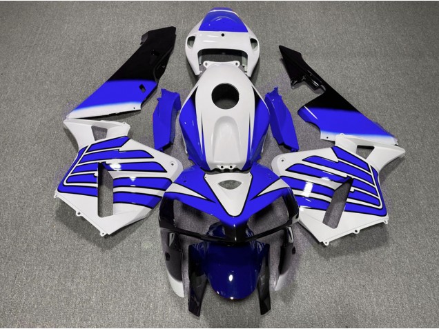 2005-2006 Ailes Bleu Foncé & Blanches Honda CBR600RR Carénage Moto 2005-2006 Ailes Bleu Foncé & Blanches Honda CBR600RR Carénage Moto