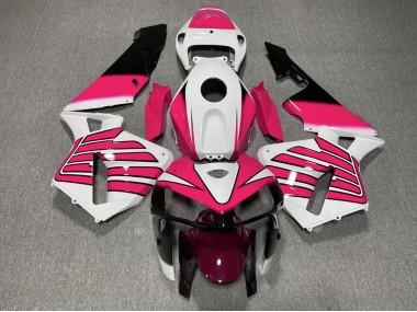 2005-2006 Ailes Roses & Blanches Honda CBR600RR Carénage Moto