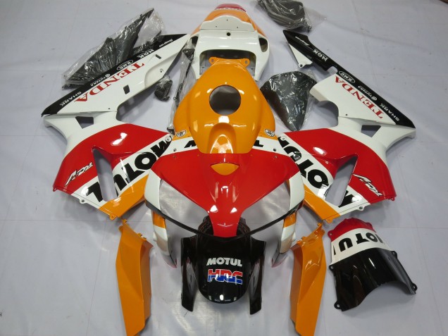 2005-2006 Blanc Repsol Honda CBR600RR Carénage Moto 2005-2006 Blanc Repsol Honda CBR600RR Carénage Moto