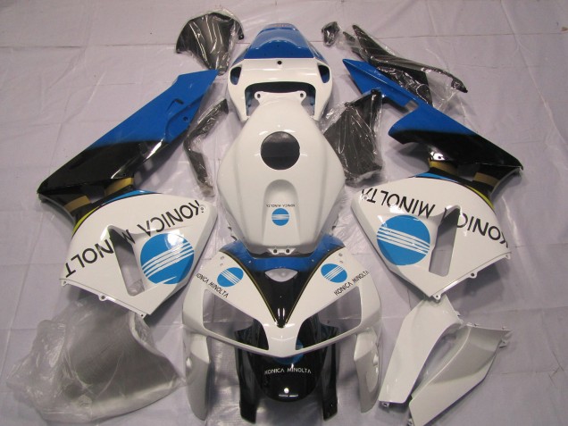 2005-2006 Bleu Clair Konica Minolta Honda CBR600RR Carénage Moto 2005-2006 Bleu Clair Konica Minolta Honda CBR600RR Carénage Moto