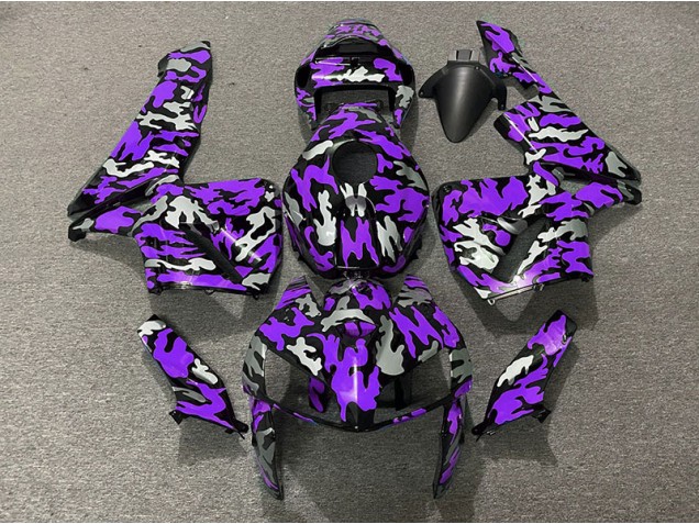 2005-2006 Camouflage & Violet Honda CBR600RR Carénage Moto 2005-2006 Camouflage & Violet Honda CBR600RR Carénage Moto