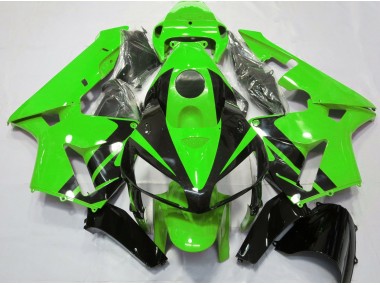 2005-2006 Design Vert & Noir Brillant Honda CBR600RR Carénage Moto