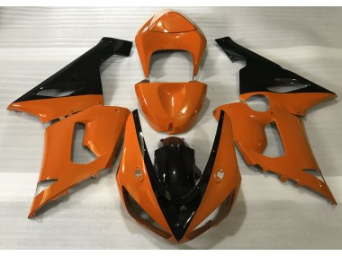 2005-2006 Orange Brillant & Noir Kawasaki ZX6R Carénage Moto