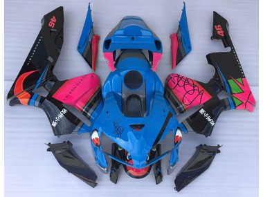 2005-2006 Requin Bleu & Rose Honda CBR600RR Carénage Moto