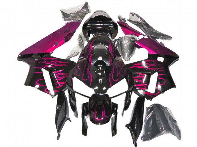 2005-2006 Rose Brillant Flamme Honda CBR600RR Carénage Moto 2005-2006 Rose Brillant Flamme Honda CBR600RR Carénage Moto