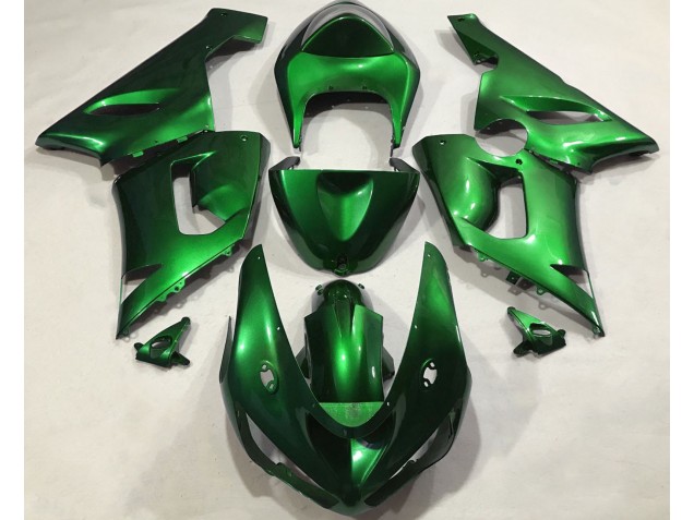 2005-2006 Vert Métallisé Kawasaki ZX6R Carénage Moto