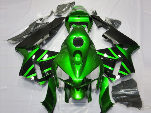 2005-2006 Vert & Noir Honda CBR600RR Carénage Moto 2005-2006 Vert & Noir Honda CBR600RR Carénage Moto