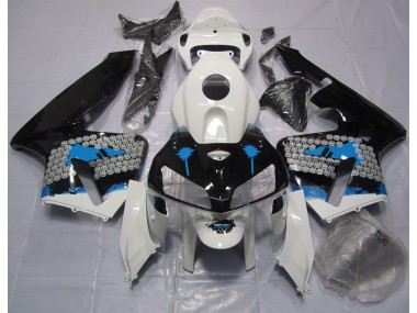 2005-2006 Éclaboussures Bleues Honda CBR600RR Carénage Moto