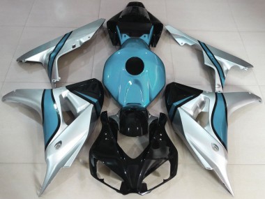 2006-2007 Argent & Bleu Clair Personnalisé Honda CBR1000RR Carénage Moto