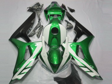 2006-2007 Blanc Brillant & Vert Honda CBR1000RR Carénage Moto