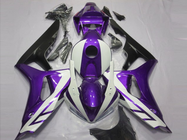 2006-2007 Blanc Brillant & Violet Honda CBR1000RR Carénage Moto