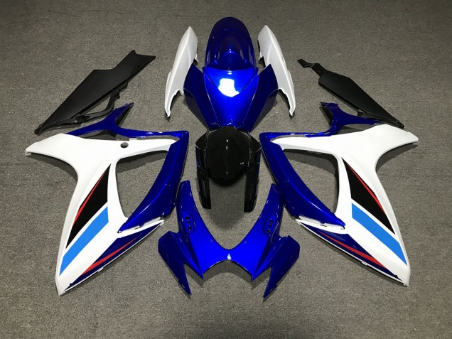 2006-2007 Bleu Blanc & Noir Suzuki GSXR 600-750 Carénage Moto 2006-2007 Bleu Blanc & Noir Suzuki GSXR 600-750 Carénage Moto