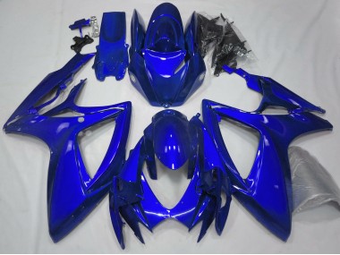 2006-2007 Bleu Brillant Uni Suzuki GSXR 600-750 Carénage Moto
