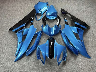 2006-2007 Bleu Ciel & Noir Yamaha R6 Carénage Moto